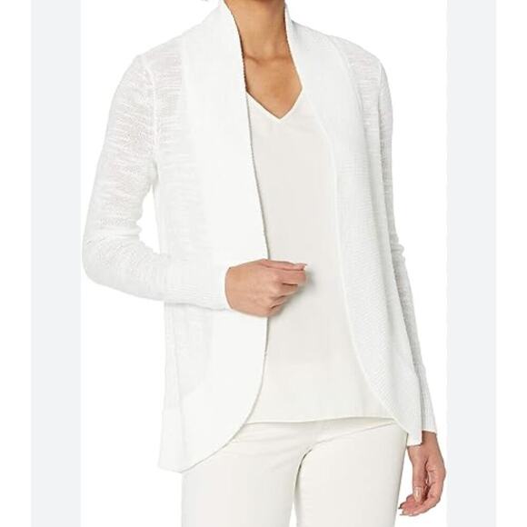 Lilly Pulitzer White Amalie Open Front Cardigan Sz XXS - Picture 1 of 6